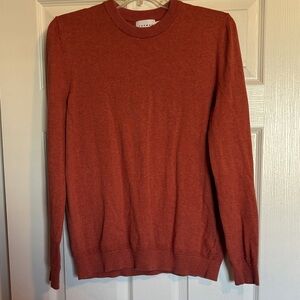 Topman men’s dark orange crew neck sweater size medium